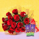 Red Blooms With Chocolaty Treats customer review image