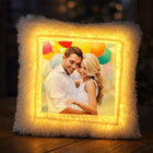 Yellow LED Personalized Square Pillow customer review image