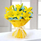Yellow Lily Bouquet with 6 Fresh Blooms customer review image