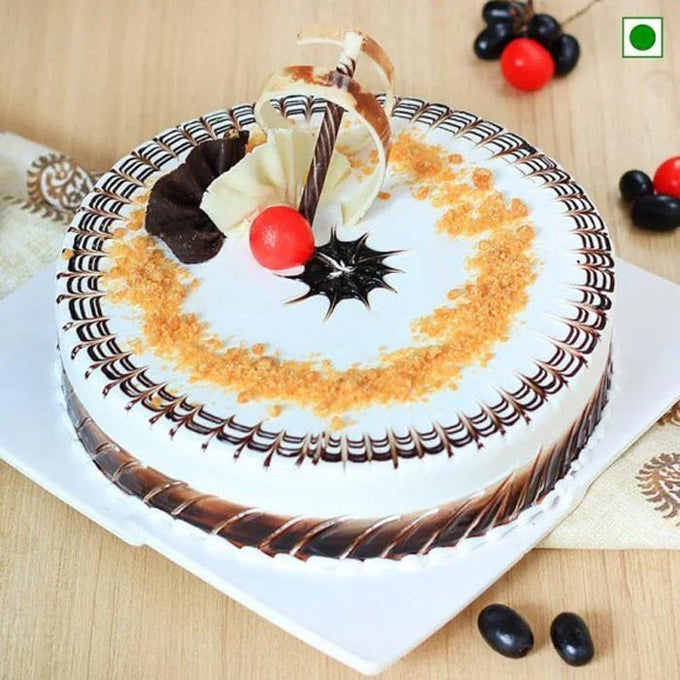 Half Kg Butterscotch Celebration Cake - Cake Delivery in Kalyani