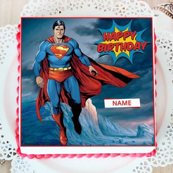 1 Kg Superman Delight Birthday Cake - Cake Delivery in GiftsGhaziabad