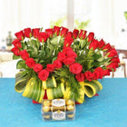 40 Red Roses N Ferrero Rocher customer review image