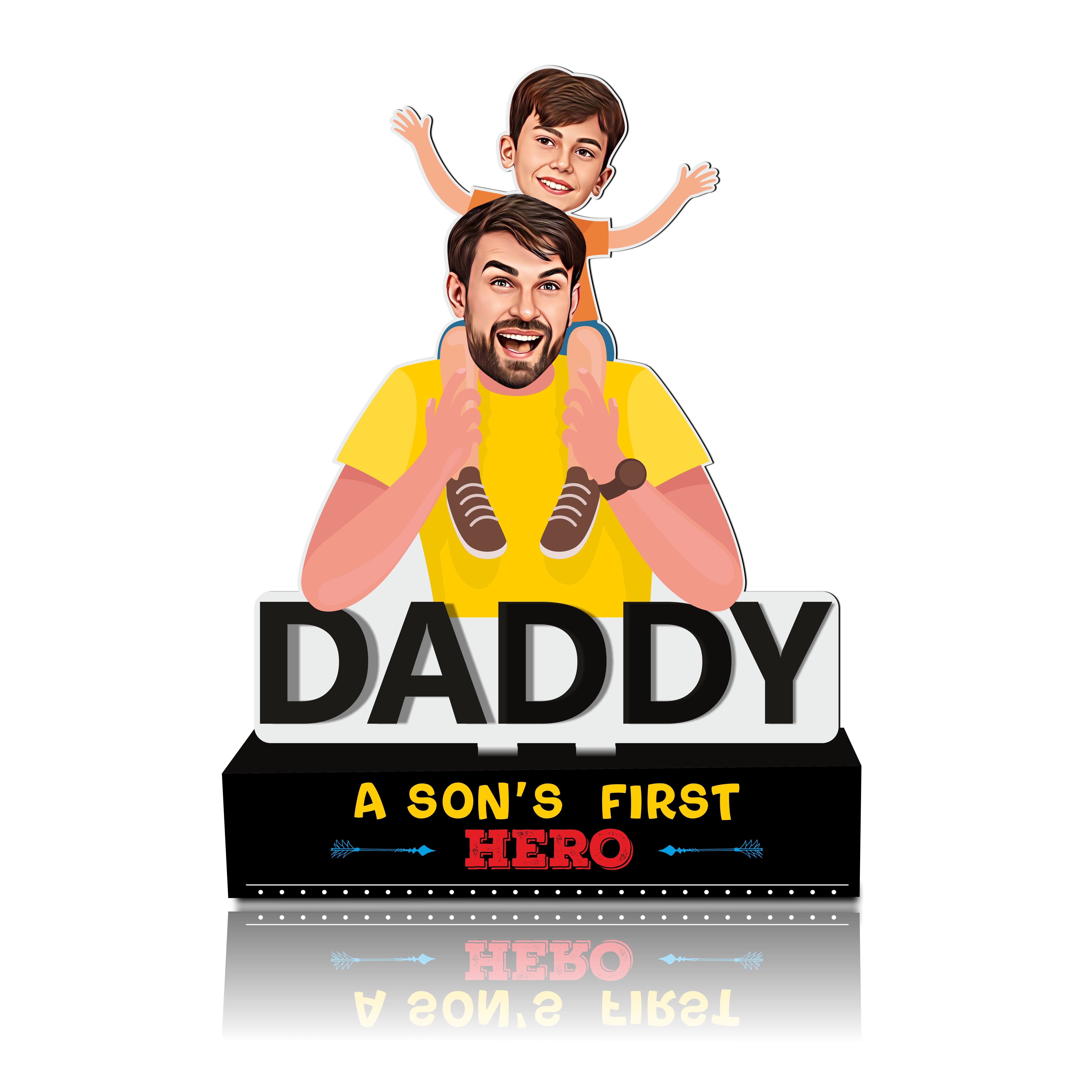 First hero dad – Father’s Day Caricature Gift