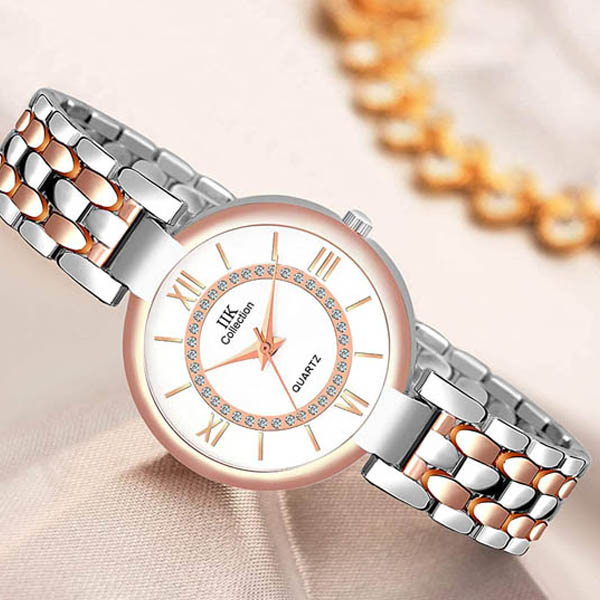 Dial Metal Chain Analog Watch for Women