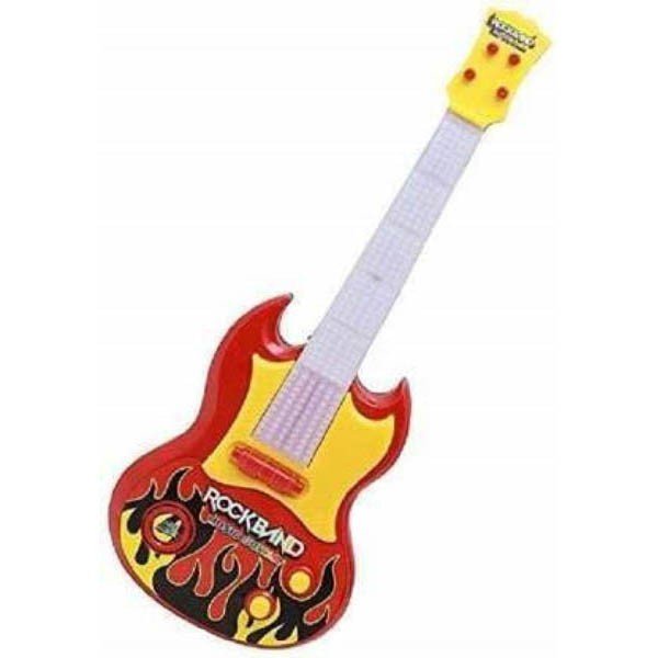 Mini red guitar
