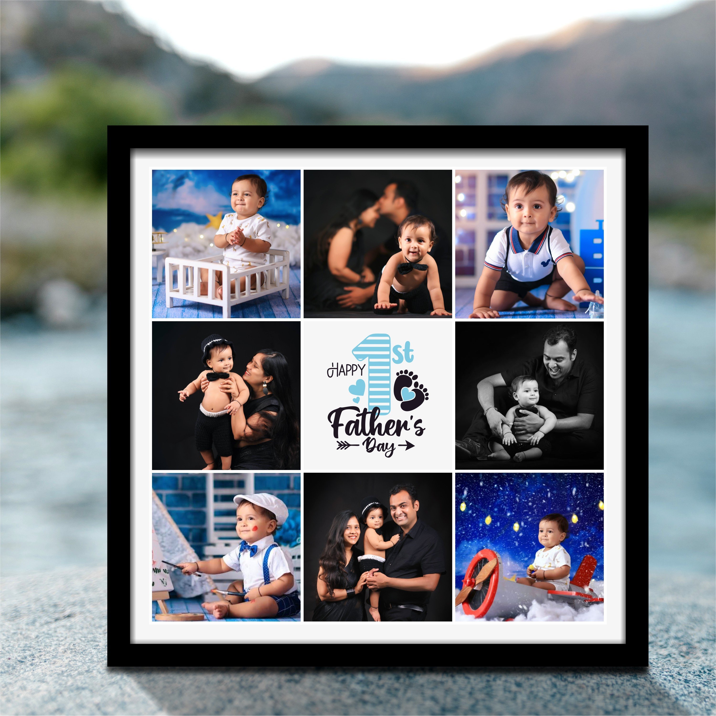 First father’s day gift – Collage photo frame 
