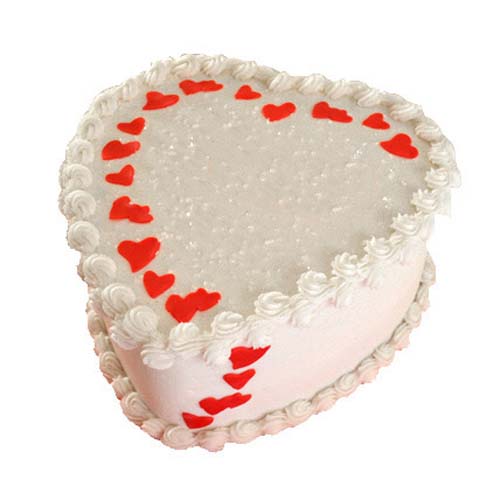 Lovely Heart Shape Cake