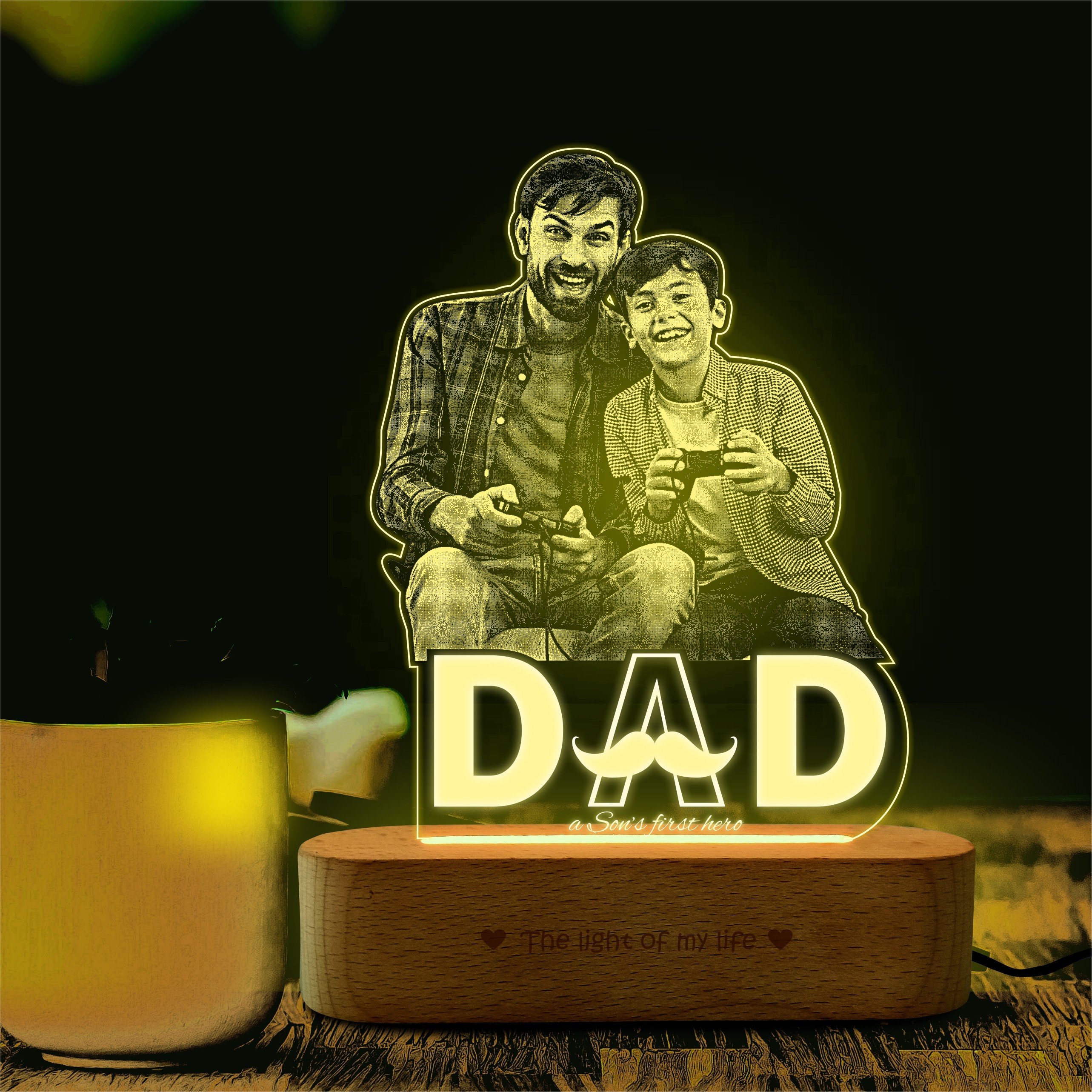 Best friend dad – Father’s day photo lamp 