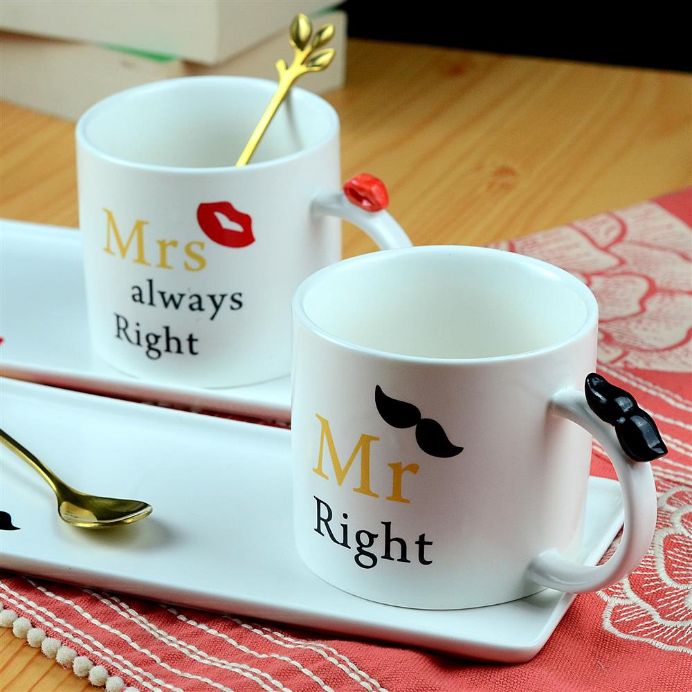 Mr. Right & Mrs. Always Right Mug Set