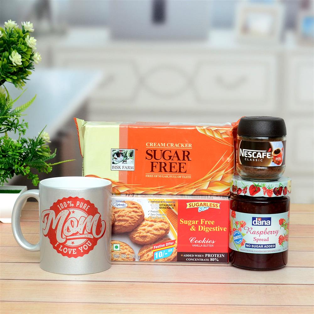 Sugar Free Biscuit & Cookies Combo with Coffee & Mug