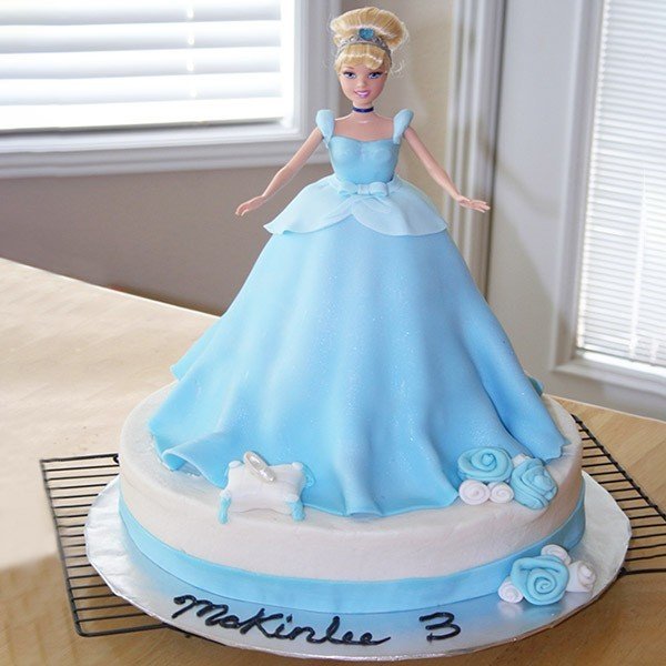 Disney Princess Cinderella Doll Cake  How To Make by Cakes StepbyStep   YouTube