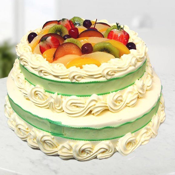 2 Tier Fruit Cake