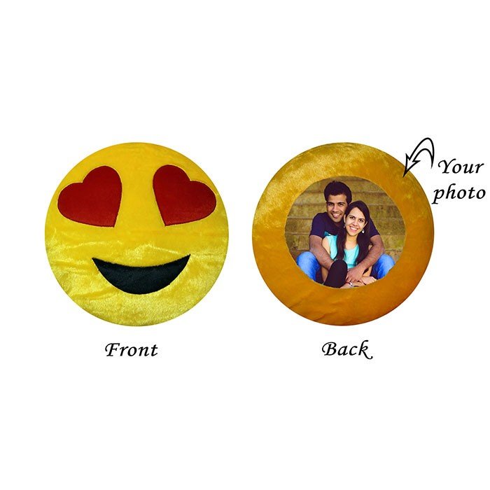Romantic Round Emoji Cushion