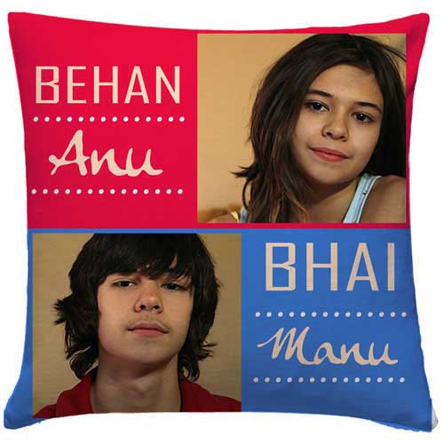 Personalised Behan Bhai Cushion