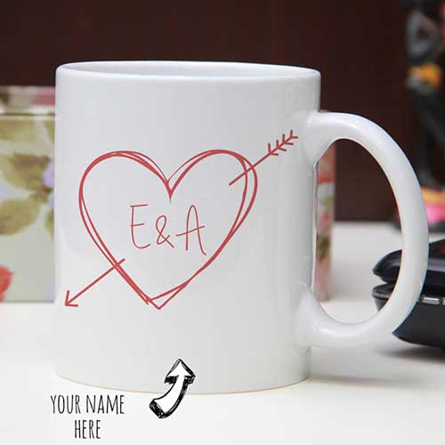 Personalized Heart with Names Mug