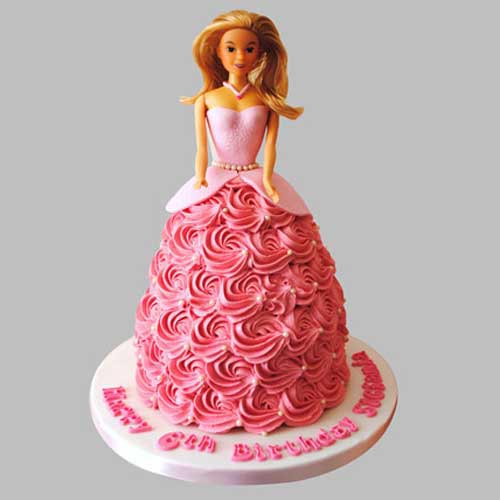 Flamboyant Barbie Cake
