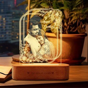 Elevate Your Precious Memories with our Engraved Acrylic Photo Frame: Where Elegance Meets Romance