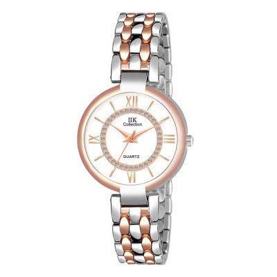 Silver Dial Metal Chain Analog Watch for Women