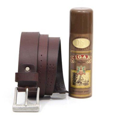 Cigar Deo N Leather Belt