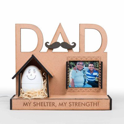Dad – My Strength Personalized Egg Lamp