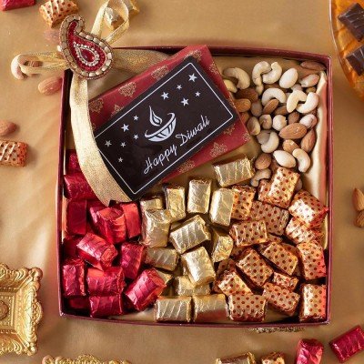 Festive Greeting Diwali Chocolate And Dry Fruits Hamper