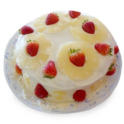 Pineapple Strawberry Cake