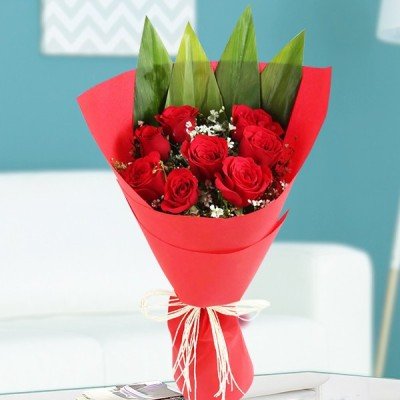 Stunning Red Roses Bunch