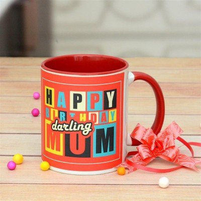 Inner Red Birthday Personalized Mug For Mom