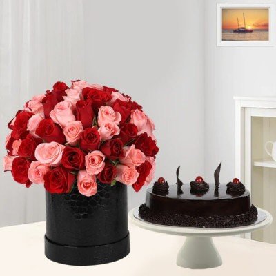 Birthday Flowers and cake delivery online