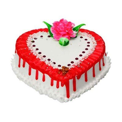 Strawberry Heart Cake 1 kg