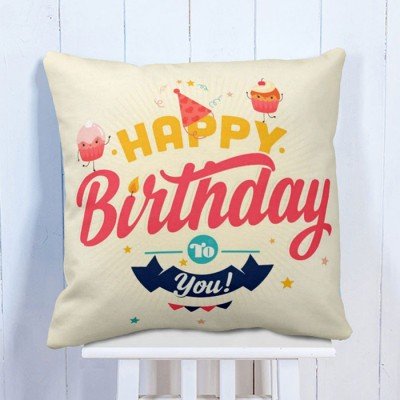 Birthday Wish Printed Cushion
