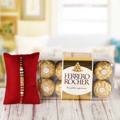 Rakhi with chocolates Online Delivery -  Rakhi Ferrero