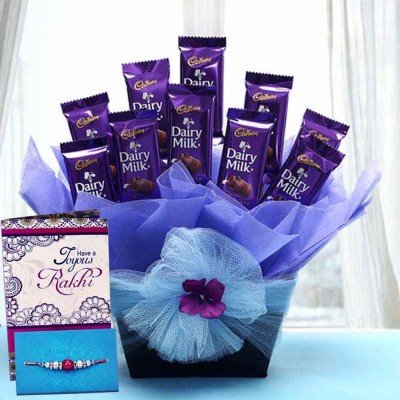 Rakhi with chocolates Online Delivery - Online Gifts Delivery