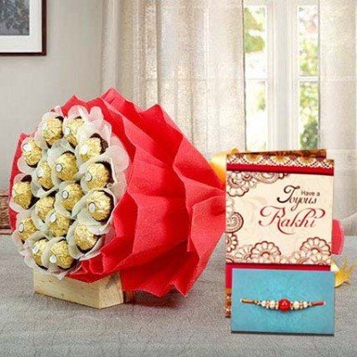 Rakhi Rocher Choco Bouquet