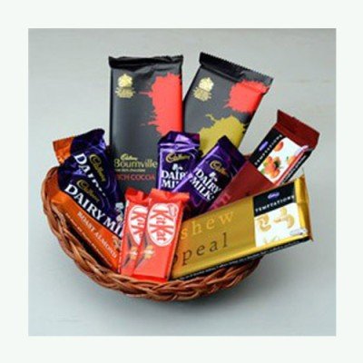 Special Chocolates in Basket Gift Hamper