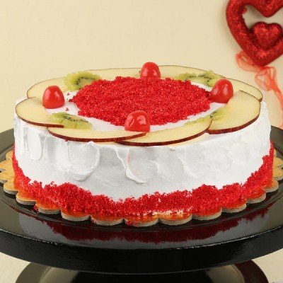 Red Velvet Fruit  Cake